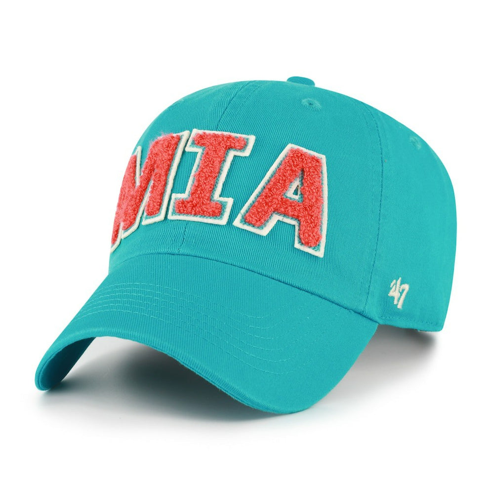 Miami Dolphins '47 Women's Zoey Clean Up Adjustable Hat Aqua - 47 brand