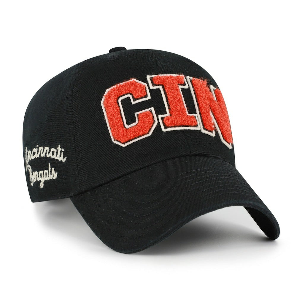 Cincinnati Bengals '47 Women's Zoey Clean Up Adjustable Hat Black - 47 brand