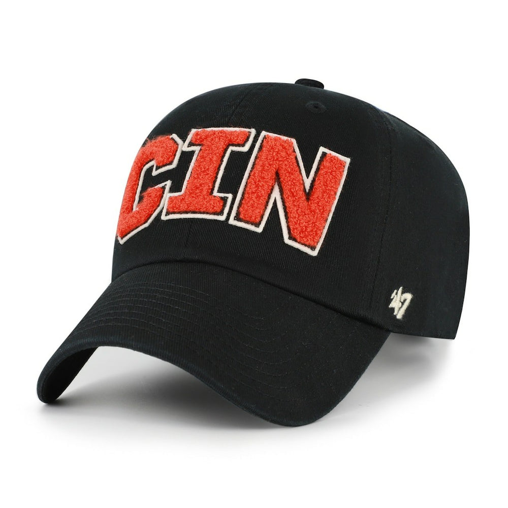 Cincinnati Bengals '47 Women's Zoey Clean Up Adjustable Hat Black - 47 brand