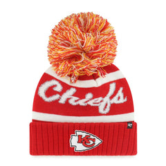 Kansas City Chiefs '47 Women's Spirited Cuffed Knit Hat with Pom Red - 47 brand