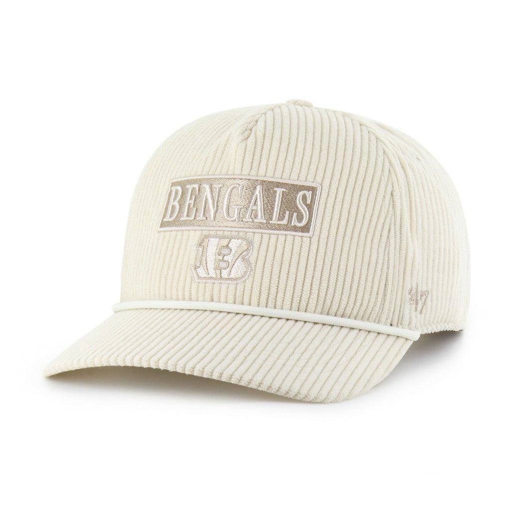 Cincinnati Bengals '47 Women's Mellow Corduroy Hitch Adjustable Hat Natural - 47 brand