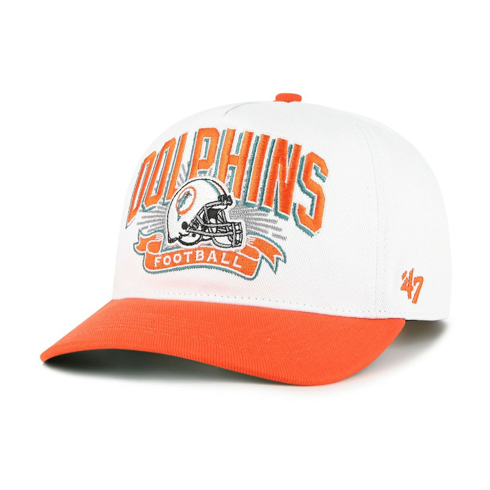 Miami Dolphins '47 Youth Prime Play Hitch Adjustable Hat White/Orange - 47 brand