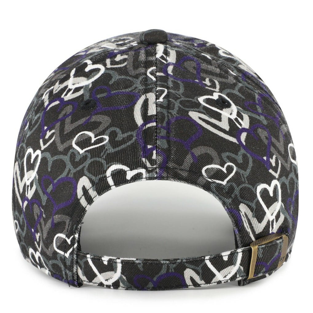 Baltimore Ravens '47 Girls Youth Mural Clean Up Adjustable Hat Black - 47 brand