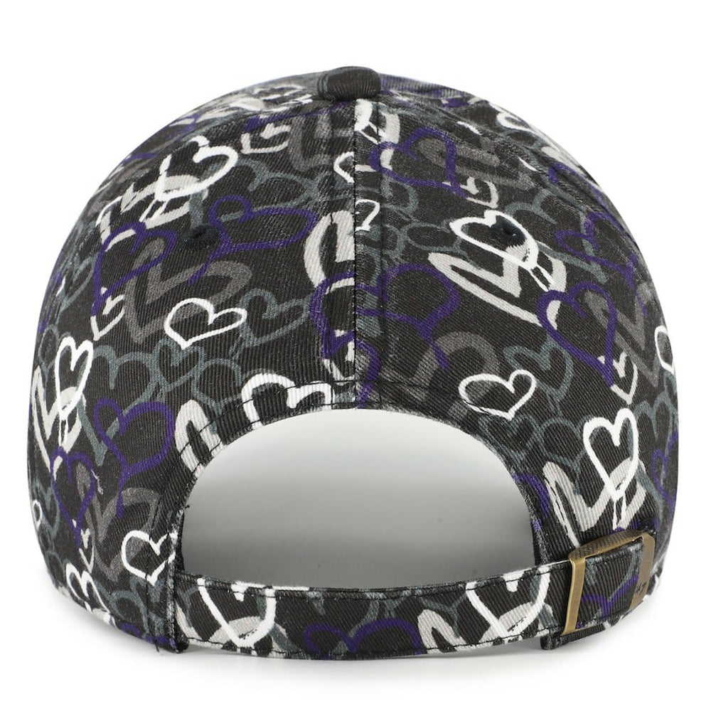 Baltimore Ravens '47 Girls Youth Mural Clean Up Adjustable Hat Black - 47 brand