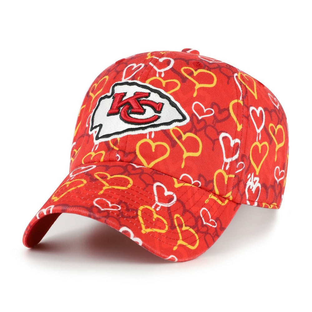 Kansas City Chiefs '47 Girls Youth Mural Clean Up Adjustable Hat Red - 47 brand