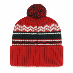 San Francisco 49ers '47 Youth Polar Vortex Cuffed Knit Hat with Pom Scarlet - 47 brand