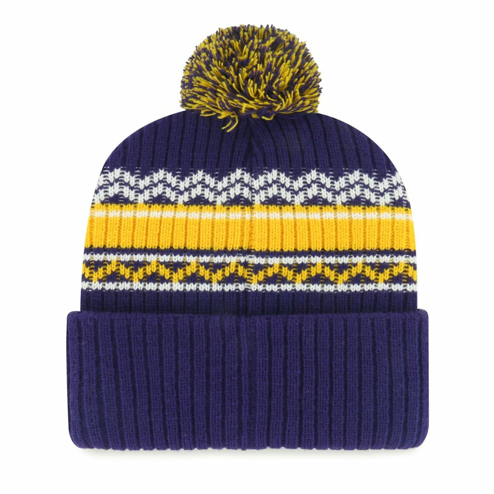 Minnesota Vikings '47 Youth Polar Vortex Cuffed Knit Hat with Pom Purple - 47 brand
