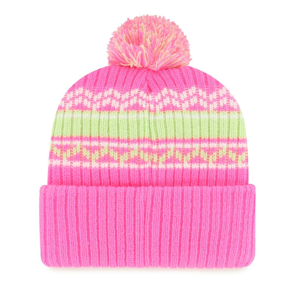 Minnesota Vikings '47 Girls Youth Polar Vortex Cuffed Knit Hat with Pom Pink - 47 brand