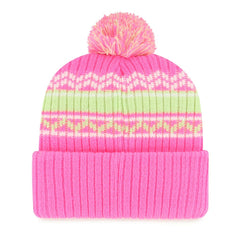 Minnesota Vikings '47 Girls Youth Polar Vortex Cuffed Knit Hat with Pom Pink - 47 brand