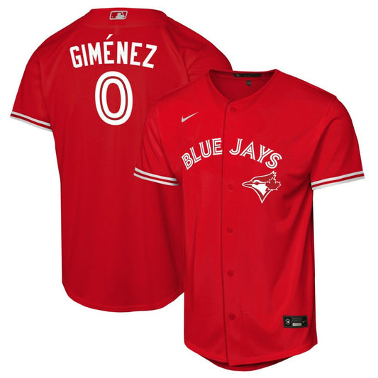 Andrés Giménez Toronto Blue Jays Nike Youth Canada Day Replica Jersey - Red | MLB Jerseys