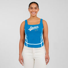 Detroit Lions WEAR by Erin Andrews Women's Square Neck Tank Top Blue - NFL