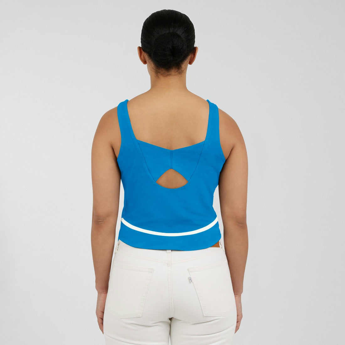 Detroit Lions WEAR by Erin Andrews Women's Square Neck Tank Top Blue - NFL