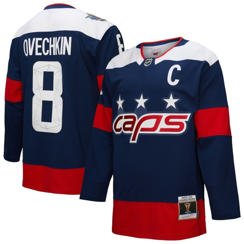 Alexander Ovechkin Washington Capitals Mitchell & Ness Power Play Jersey - Navy | NHL Jerseys