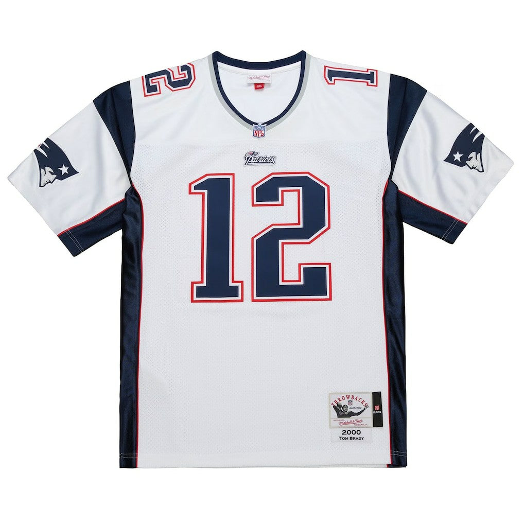 Tom Brady New England Patriots 2000 Big & Tall Legacy Replica Jersey White - Mitchell & Ness