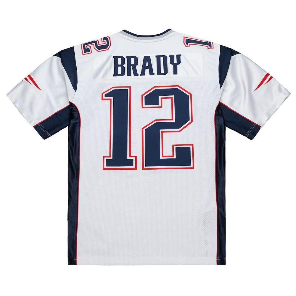 Tom Brady New England Patriots 2000 Big & Tall Legacy Replica Jersey White - Mitchell & Ness