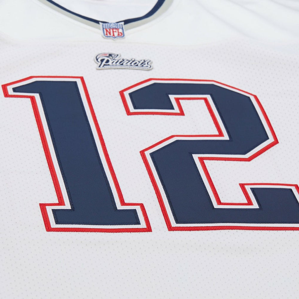 Tom Brady New England Patriots 2000 Big & Tall Legacy Replica Jersey White - Mitchell & Ness
