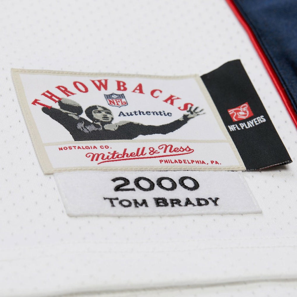 Tom Brady New England Patriots 2000 Big & Tall Legacy Replica Jersey White - Mitchell & Ness