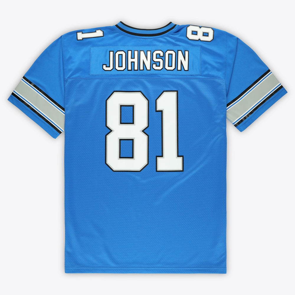 Calvin Johnson Detroit Lions Big & Tall 2007 Legacy Retired Player Jersey Blue - Mitchell & Ness