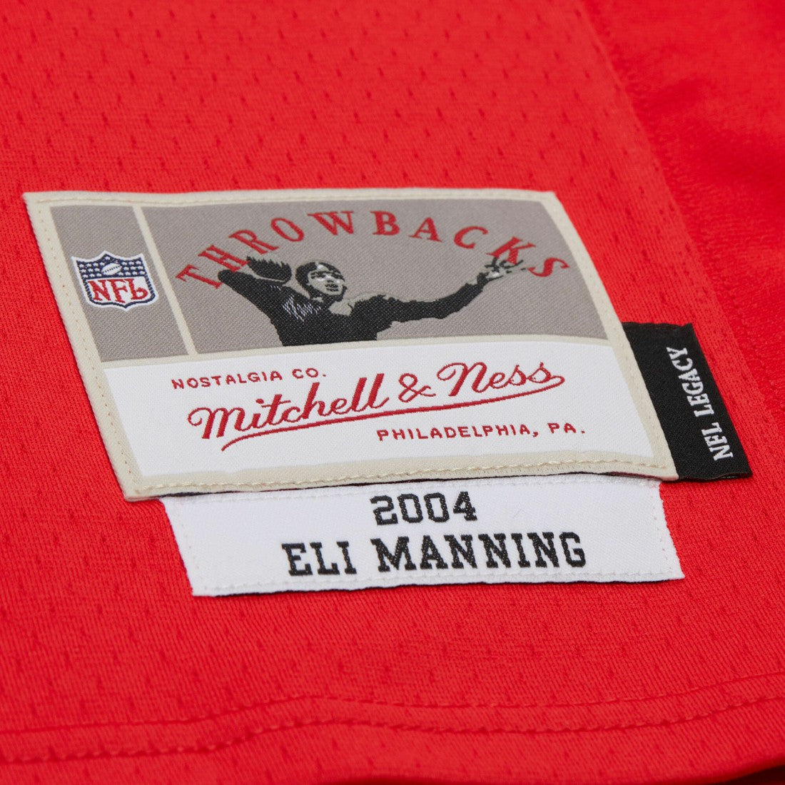Eli Manning New York Giants 2004 Team Legacy Retired Player Big & Tall Jersey Red - Mitchell & Ness