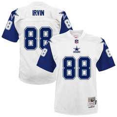 Michael Irvin Dallas Cowboys Youth 1994 Alternate Legacy Jersey White - Mitchell & Ness