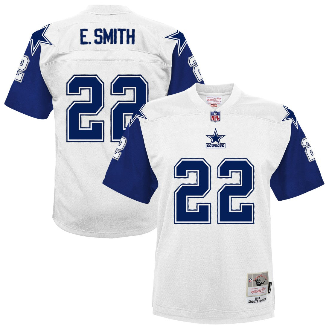 Emmitt Smith Dallas Cowboys Preschool 1994 Alternate Legacy Jersey - White discount | NFL Jerseys