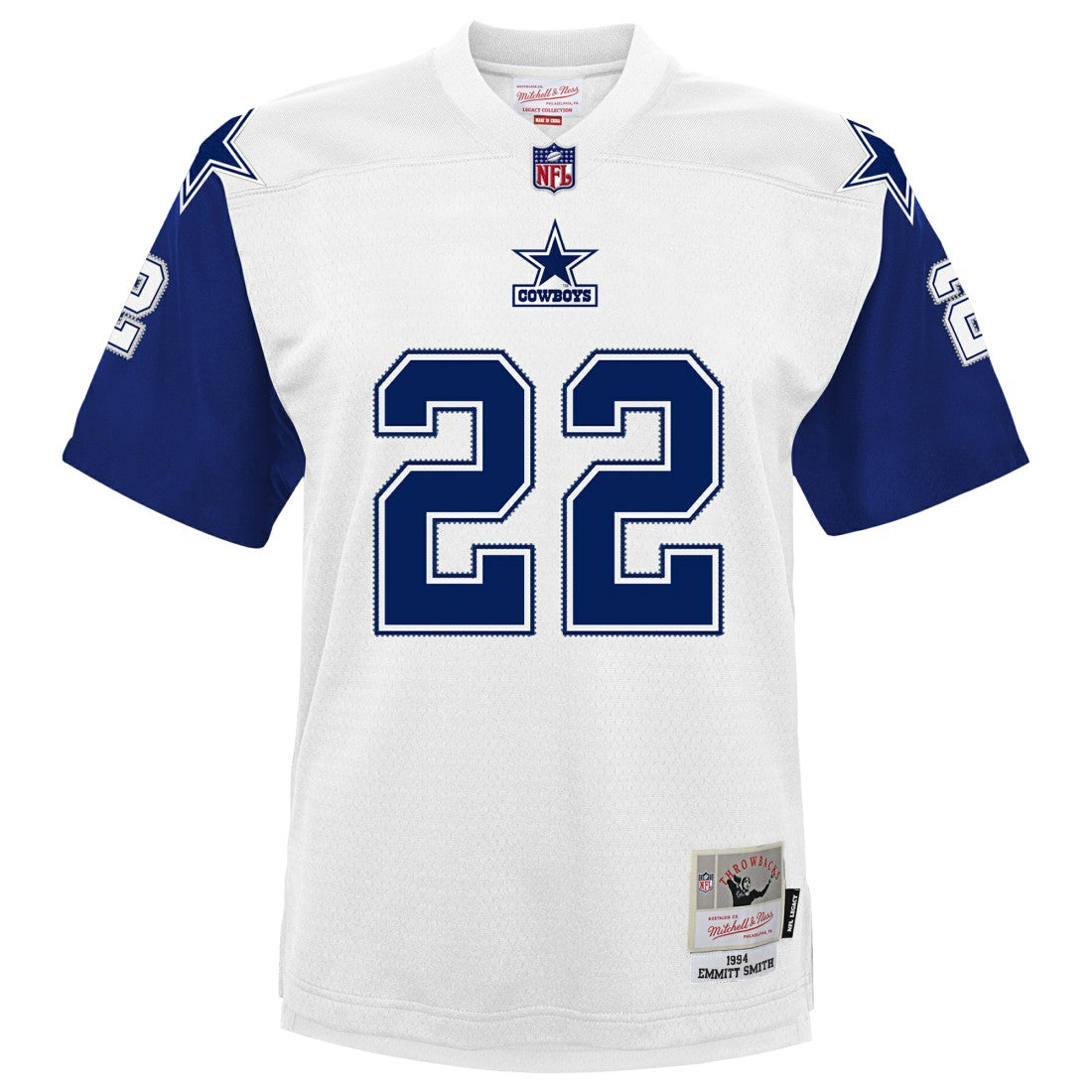 Emmitt Smith Dallas Cowboys Preschool 1994 Alternate Legacy Jersey - White discount | NFL Jerseys