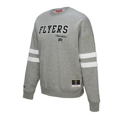Philadelphia Flyers - Mitchell & Ness Women's Logo Lightweight Pullover Sweatshirt Heather Gray