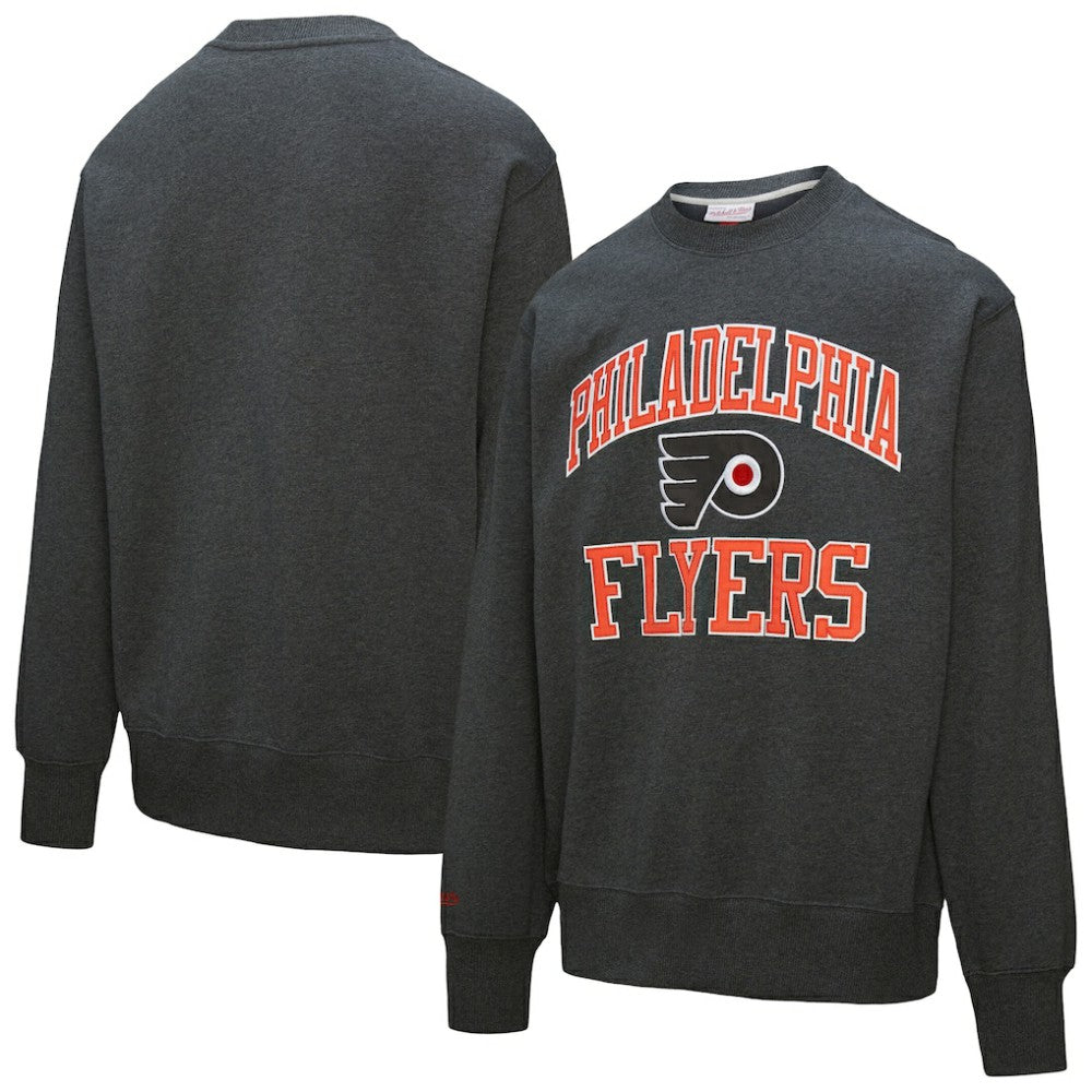Philadelphia Flyers - Mitchell & Ness Playoff Win Fleece Pullover Sweatshirt Charcoal
