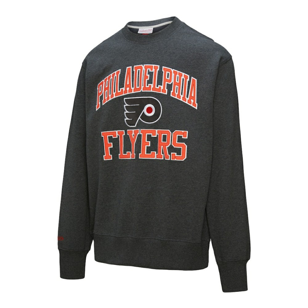 Philadelphia Flyers - Mitchell & Ness Playoff Win Fleece Pullover Sweatshirt Charcoal