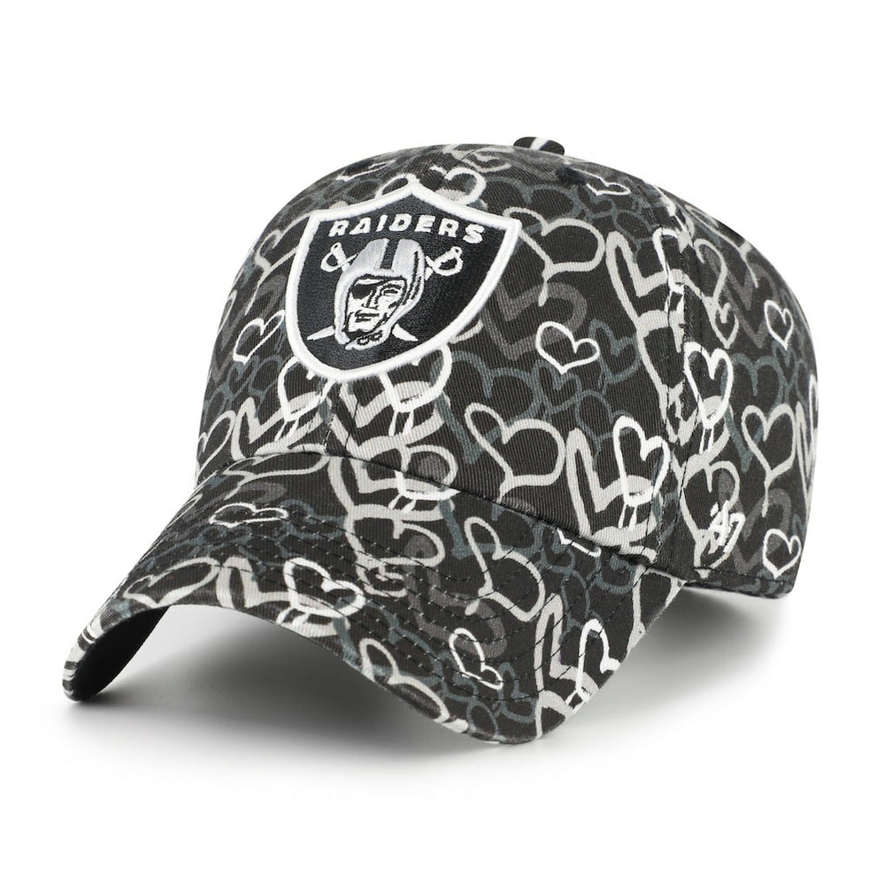 Las Vegas Raiders '47 Girls Preschool Mural Clean Up Adjustable Hat Black - 47 brand