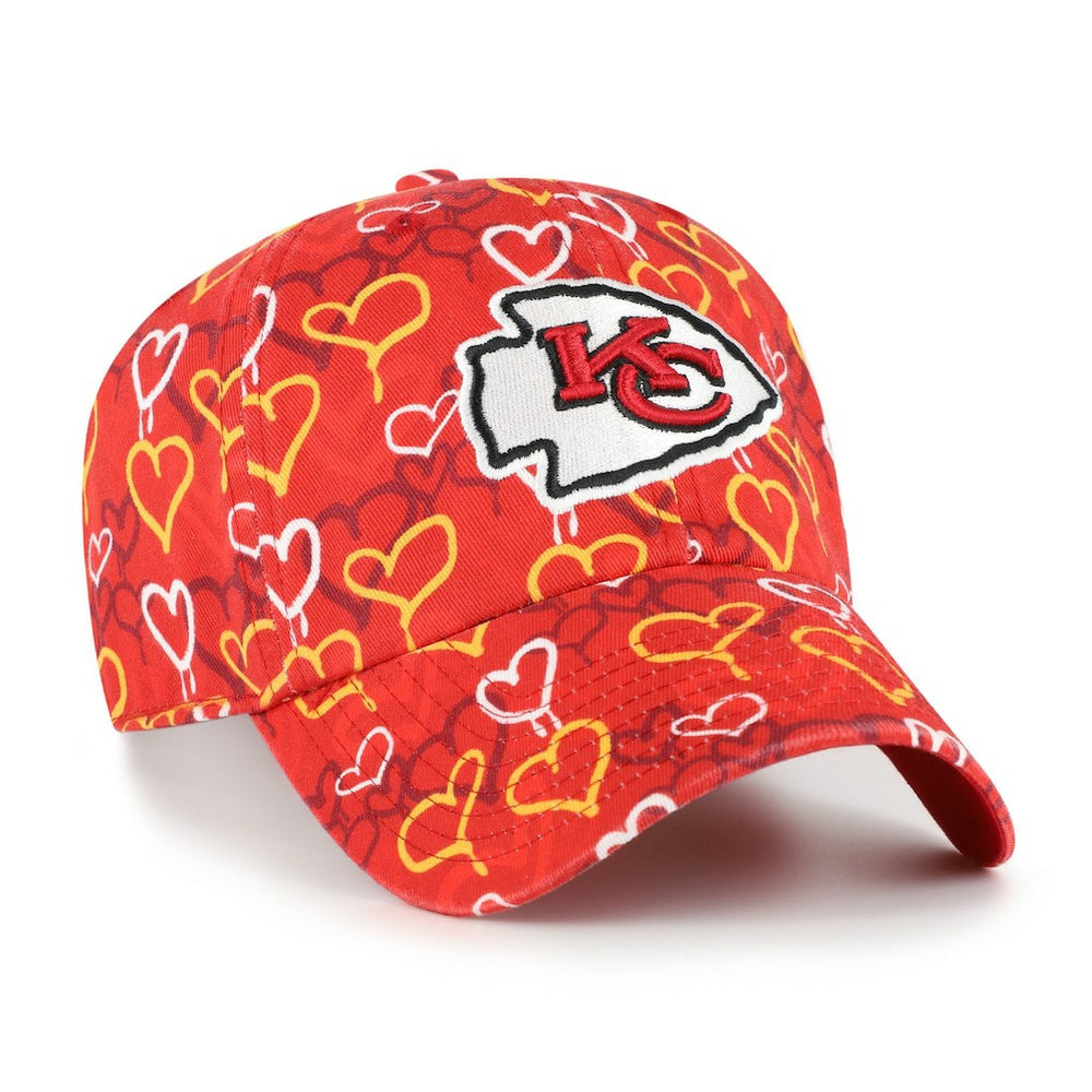 Kansas City Chiefs '47 Girls Preschool Mural Clean Up Adjustable Hat Red - 47 brand