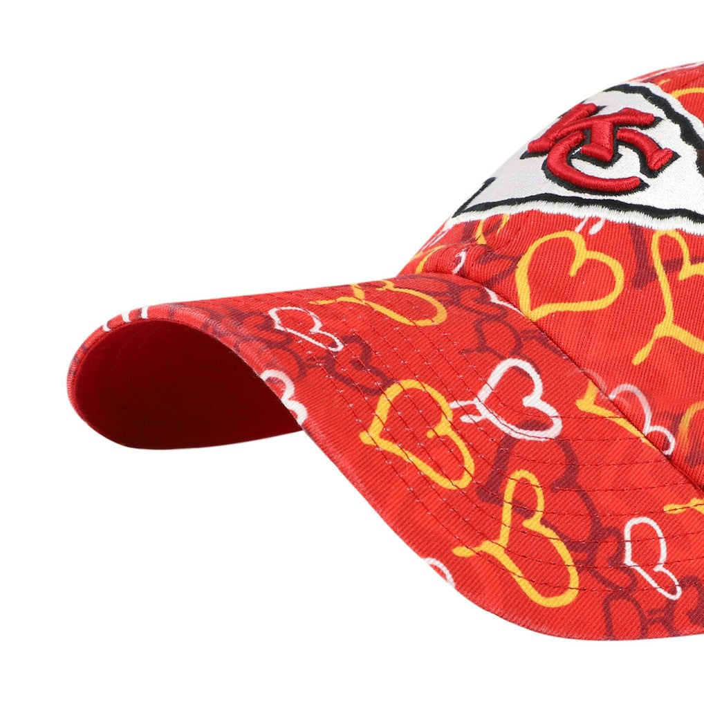 Kansas City Chiefs '47 Girls Preschool Mural Clean Up Adjustable Hat Red - 47 brand