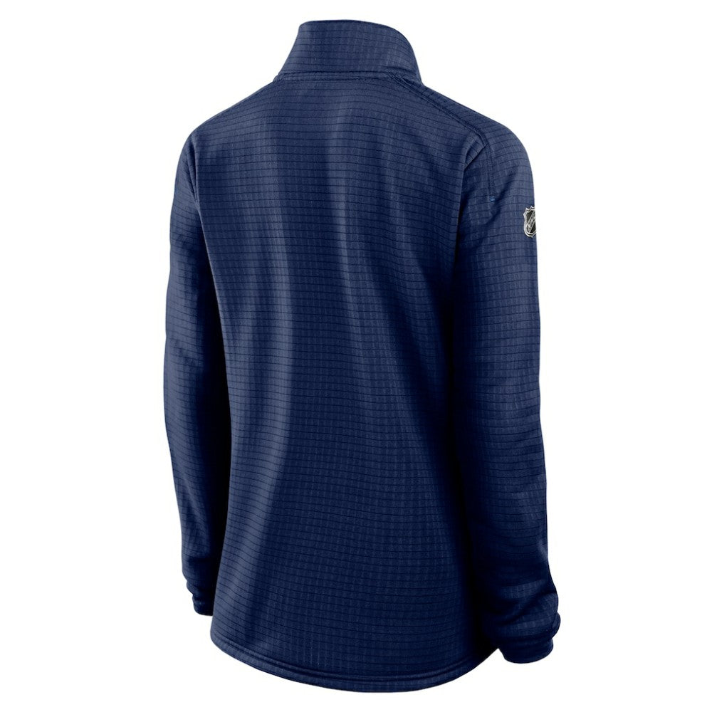 Winnipeg Jets - Fanatics Women's Authentic Pro Rink Quarter-Zip Pullover  Navy