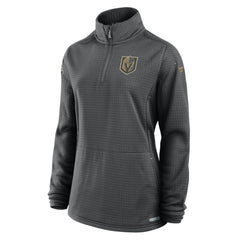 Vegas Golden Knights Fanatics Women's Authentic Pro Rink Quarter-Zip Pullover  Charcoal