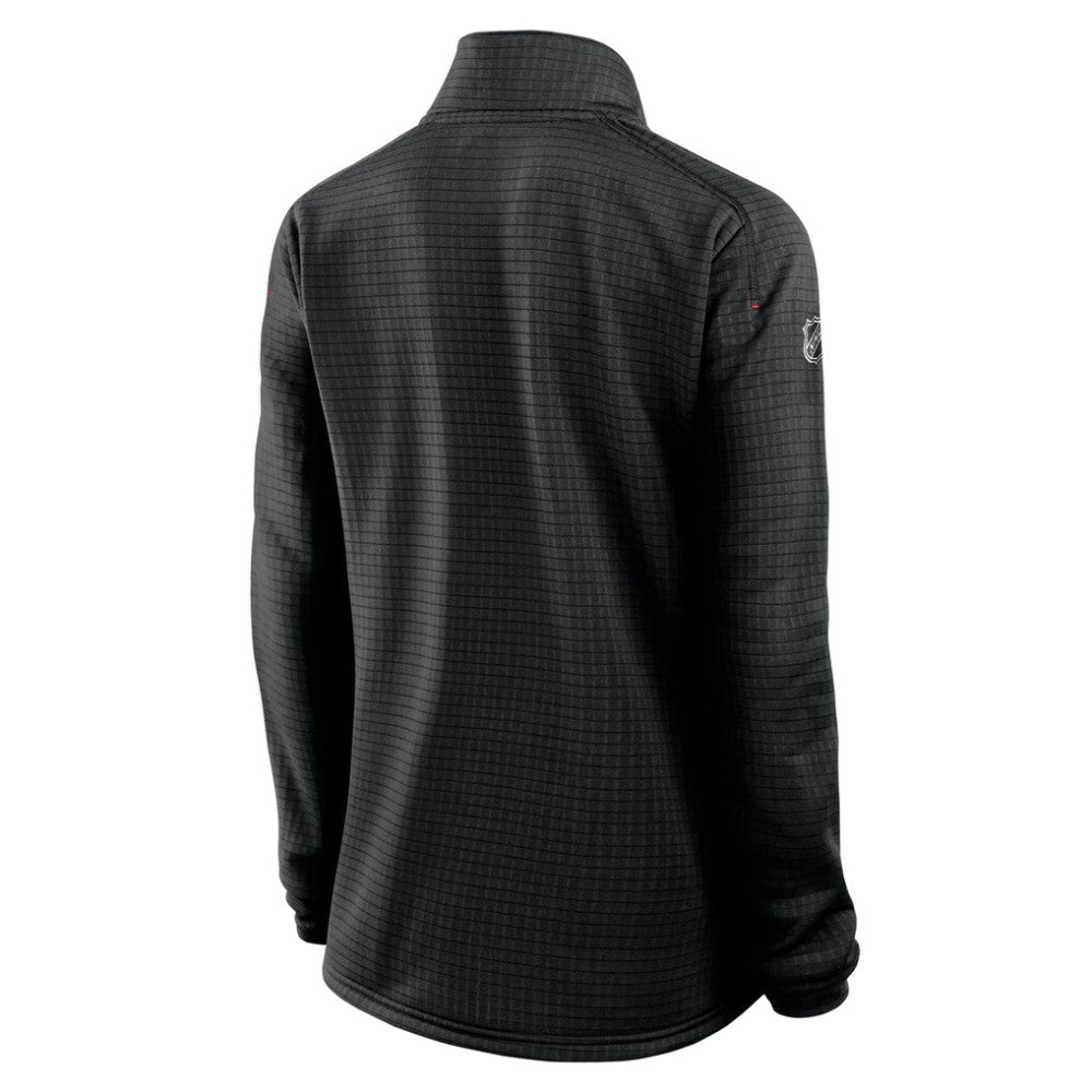 Chicago Blackhawks Fanatics Women's Authentic Pro Rink Quarter-Zip Pullover  Black