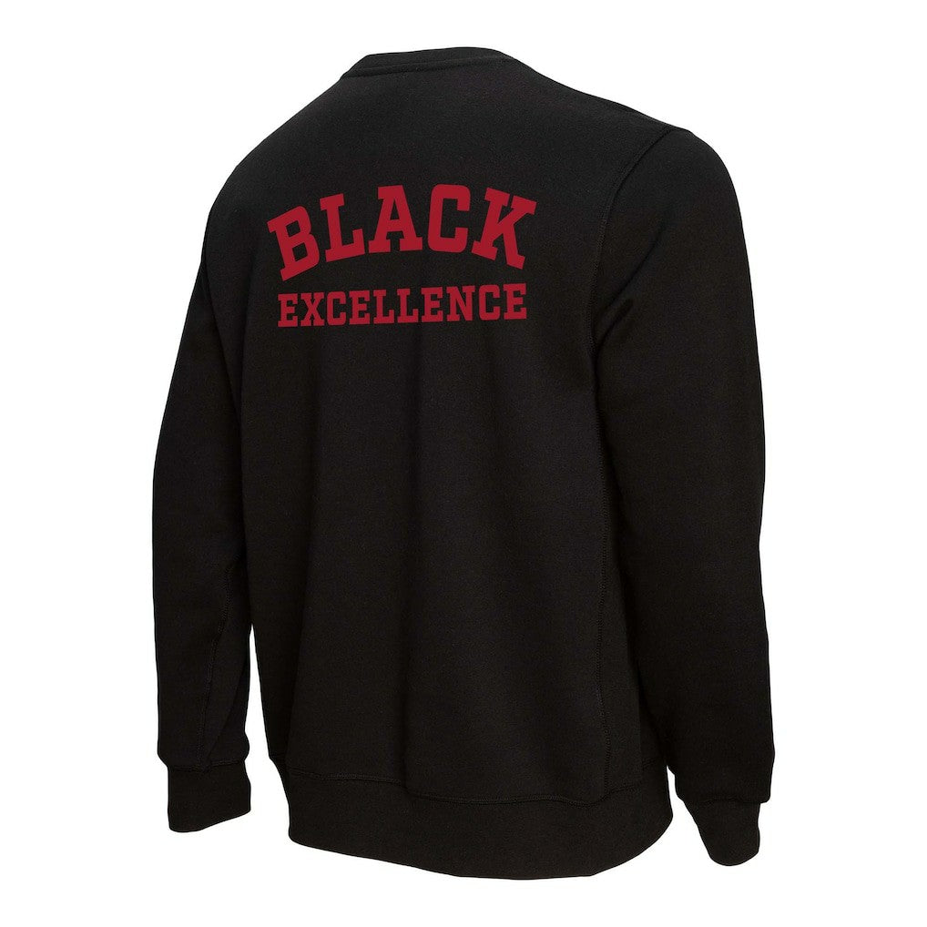 San Francisco 49ers Unisex Black Excellence Collection Icon Pullover Sweatshirt Black - Mitchell & Ness