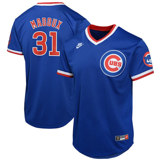 Greg Maddux Chicago Cubs Nike Youth Cooperstown Collection Limited Jersey - Royal | MLB Jerseys