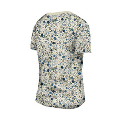 Dallas Cowboys New Era Women's Glam Game Floral Scoop Neck T-Shirt Cream - NFL