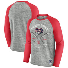 Washington Nationals Darius Rucker Collection by Fanatics Raw Edge Raglan Long Sleeve Baseball T-Shirt Online