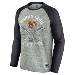 Pittsburgh Pirates Darius Rucker Collection by Fanatics Raw Edge Raglan Long Sleeve Baseball T-Shirt Online