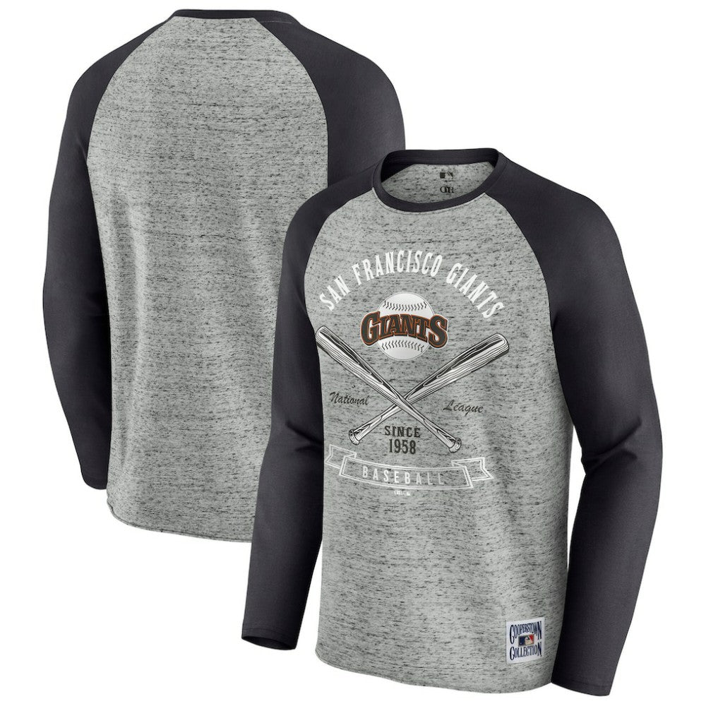 San Francisco Giants Darius Rucker Collection by Fanatics Raw Edge Raglan Long Sleeve Baseball T-Shirt Online