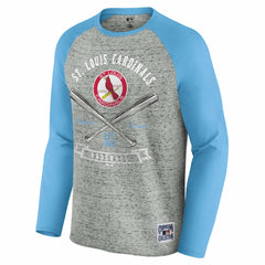 St. Louis Cardinals Darius Rucker Collection by Fanatics Raw Edge Raglan Long Sleeve Baseball T-Shirt for sale