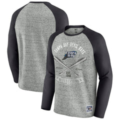 Tampa Bay Rays Darius Rucker Collection by Fanatics Raw Edge Raglan Long Sleeve Baseball T-Shirt for sale