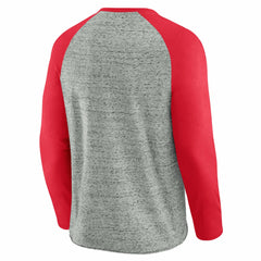 Cincinnati Reds Darius Rucker Collection by Fanatics Raw Edge Raglan Long Sleeve Baseball T-Shirt Lifestyle