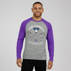 Arizona Diamondbacks Darius Rucker Collection by Fanatics Raw Edge Raglan Long Sleeve Baseball T-Shirt Clearance