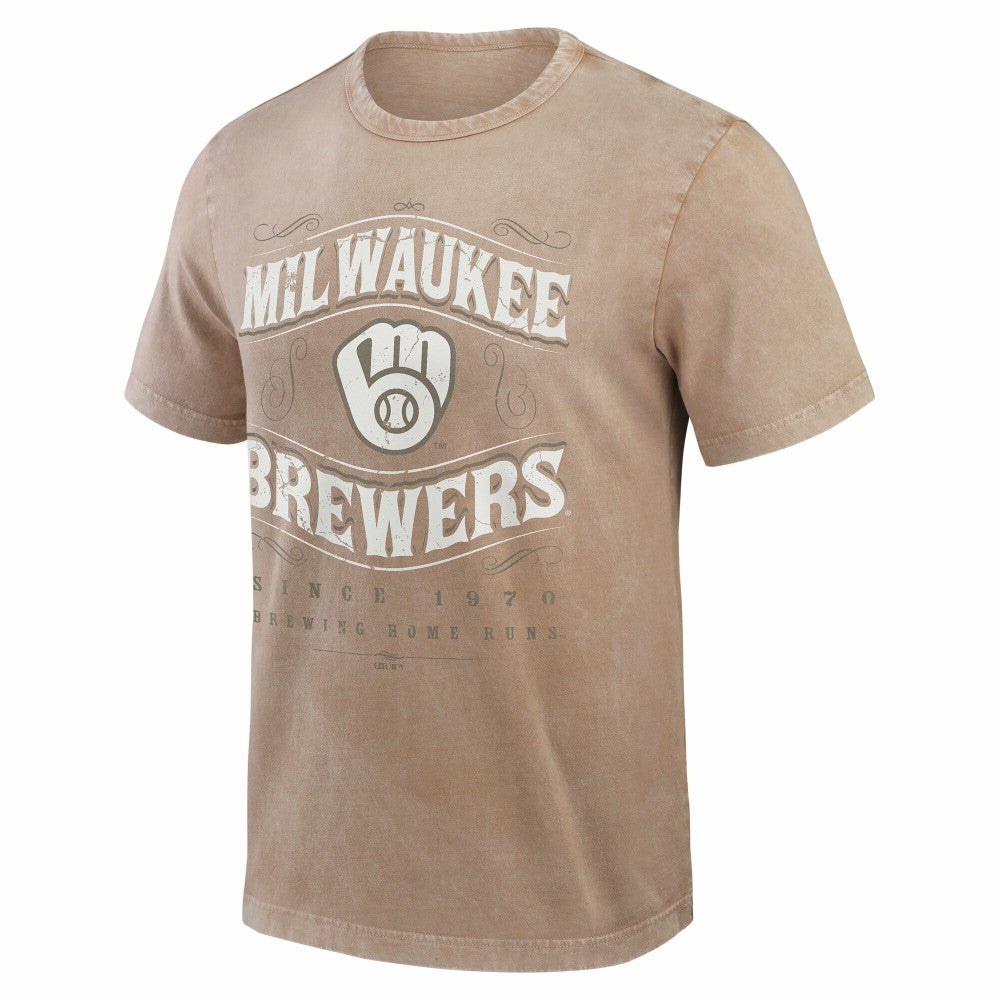 Milwaukee Brewers Darius Rucker Collection by Fanatics Sun Faded T-Shirt Clearance