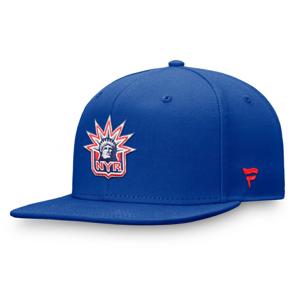 New York Rangers Fanatics Team Logo Fitted Hat Royal