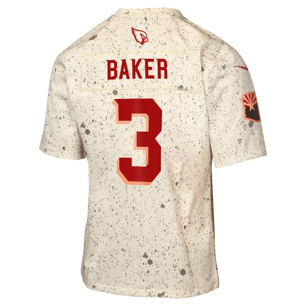 Budda Baker Arizona Cardinals Youth 2025 Rivalries Collection Game Jersey Natural - Nike