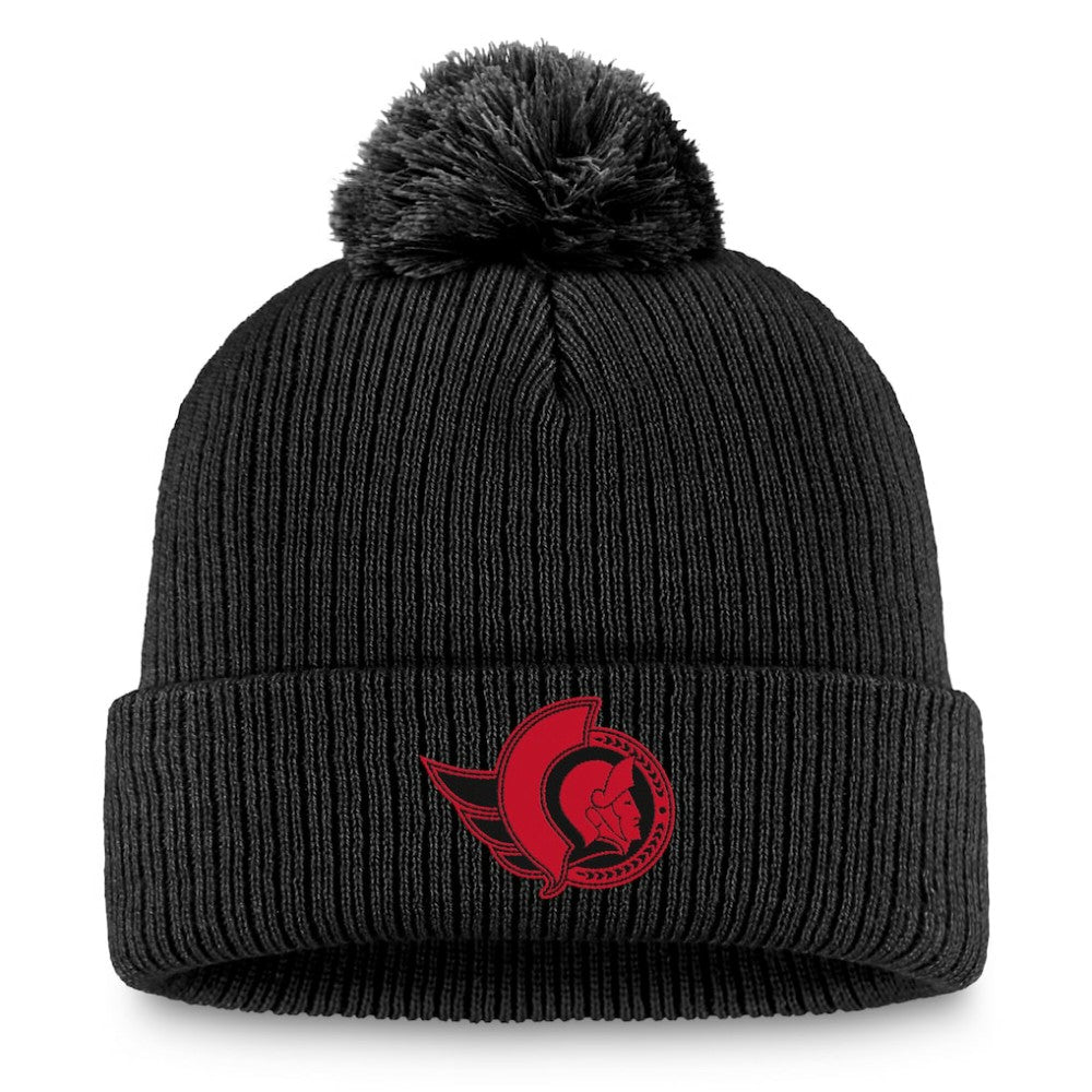 Ottawa Senators - Fanatics Women's Cuffed Knit Hat with Pom Black