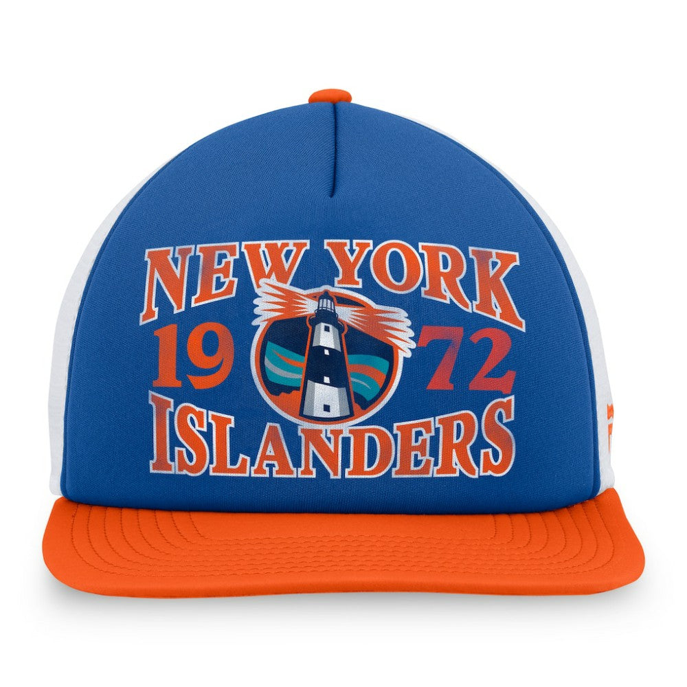 New York Islanders - Fanatics Heritage Foam Front Adjustable Trucker Hat Royal